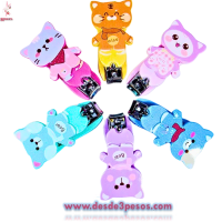 Caja con 12 CortaÃºÃ±as Infantil en figuras de animal 6cm en colores 