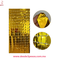 Cortina Metalica con Flecos a Cuadros en varios colores 