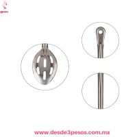 Cuchara Perforada Acero Inoxidable 35 x 7.5 cm. 