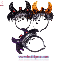 Diadema Vampiro C/Luz ya incluye Pilas, 3 modelos.