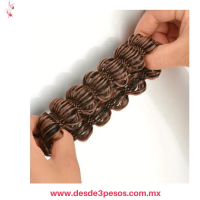 Dona Ondulada Mediana hecha de Cabello Sintetico 8 cm F-51