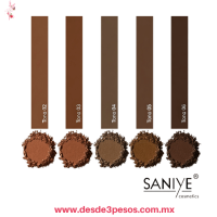 Dúo de cejas SANIYE Eyebrow Powder & Gel es un set de maquillaje 2 en 1 que incluye sombra en polvo y pomada en gel a prueba de agua 4X 5 cm M250