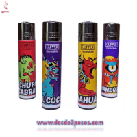 Encendedor CLIPPER, con decoración varios modelos 7cm. De alto