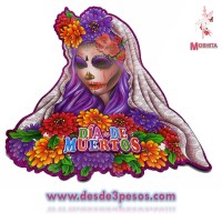 Figuras de Carton GRANDES Halloween en  2da dimension  Diamantado en varios  modelos del dia de muertos  50 x 32 cm 