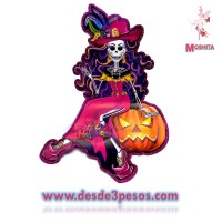 Figuras de Carton MEDIANAS Halloween en  2da dimension  Diamantado en varios  modelos del dia de muertos 40  x 28 cm 