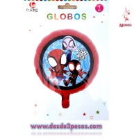 Globo Metalico en diferentes personajes 47cm. Diametro 