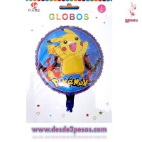 Globo Metalico en diferentes personajes 47cm. Diametro 