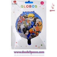 Globo Metalico en diferentes personajes 47cm. Diametro 