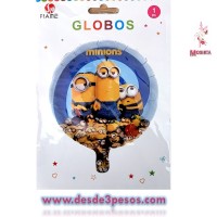 Globo Metalico en diferentes personajes 47cm. Diametro 