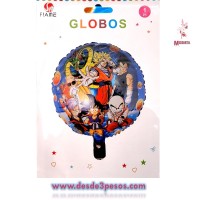 Globo Metalico en diferentes personajes 47cm. Diametro 