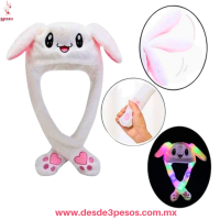 Gorro Levanta Oreja Con Luz Movimiento Orejas 31cm. De ancho por 20 de alto