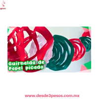 Guirnalda de Papel China Tricolor 3D Decoración Fiestas Patrias 3 Metros GQ-88