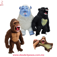 Juguete moldeable en forma de chango/gorila 12 x 7 cm caja con 8 pza. precio por 1 pza. TT-2941