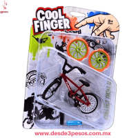 Kit Mini Bicicleta BMX de Dedos  Cool Finger 10.5cm Rampa y Accesorios HFY-12498