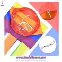 LGBT CALCETÍN DE VIENTO arco iris 1mt. De largo por 6cm. Diametro 