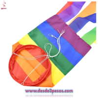 LGBT CALCETÍN DE VIENTO arco iris 1mt. De largo por 6cm. Diametro 