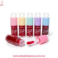 Labial Tinta tonos rojos FAVOR BEAUTY 9 x 3 cm. Caja con 24 pza. precio por pza. LG3793