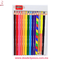 Lápices de Colores TiTiKo (15 Piezas, Mina 4.0mm) ¡Incluye 3 Especiales!