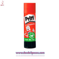 Lapiz Adhesivo Pritt 11cm. Paquete con 12  piezas. Precio por una pza. 