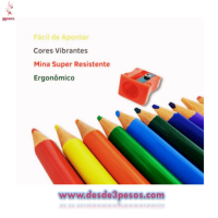 Lapiz de Color SIVO 14pza. Con Sacapuntas 18cm. De largo 