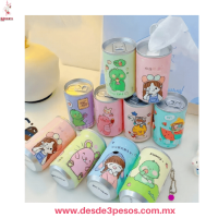 Lata Decorada con Toallitas Desmaquillantes  30pza. 8 x 5 cm.