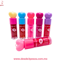 Lip Gloss Brillo con Glitter FaVOR BEAUTY 9 X 2 cm Caja con 24 pza. precio por 1 pza, LG3647
