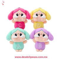 Llavero Peluche de Pop Mart Crybaby 15 x 12 cm en colores pastel 