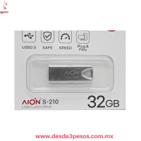 MEMORIA AION S -210, USB 2.0 de 32GB 4 X 1cm. 