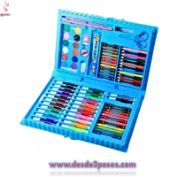 Maletin Artistico con 160 pza. PresentaciÃ³n Nino y Nina 34 x 27cm. 