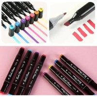 Maletin con  36 Plumones Doble Punta 15 cm de largo 