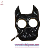 Manopla Llavero dos modelos  Gato y perro 2 Puntas Defensa Personal 2 modelos con argolla para llavero 9 x 6cm. 