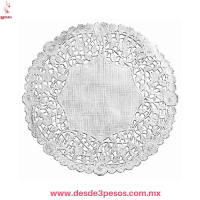 Manteles Individuales Redondos de Lujo 38cm - Diseño Calado Elegante YONG-2316-2