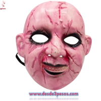 Mascara de Para Halloween de Plastico Duro Resistente en forma de BABY FACE TERROR  20 x 24 cm
