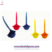 Mini Cucharon de plastico 20cm. De largo en colores