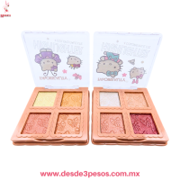 Mini Paleta de 4 Tonos de Iluminador FAVOR BEAUTY 9 X 9 cm ES6368
