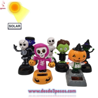 Muñeco solar de dia de muertos para tablero de carro 11x6cm en varios modelos
