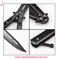 Navaja Mariposa de Práctica Balisong Trainer 16 X 2.5cm Metálica JF328