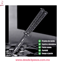 Navaja Mariposa de Práctica Balisong Trainer 16 X 2.5cm Metálica JF328
