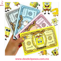 Paleta de Sombras Bob Esponja Patricio, Arenita, Calamardo FAVOR BEAUTY 18 Tonos Vibrantes, Acabado Profesional 17 x 10 cm. 