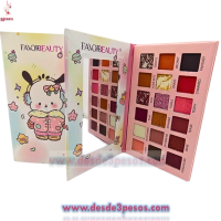 Paleta de Sombras FAVOR BEAUTY PERSONAJES 18 Tonos Matte y glitter 4 presentaciones 21 x 16.5 cm. 
