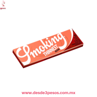 Papel para Liar Ultrafino natural Smoking THINNEST sobre con 50 hojas 8 x 4.5cm.