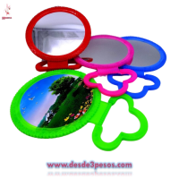 Paquete  con 10 Espejos Circulares con Base Movible 13cm. De diametro