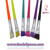 Paquete con 12 Aplicadores DUO Cepillo y Pincel 18cm en color negro