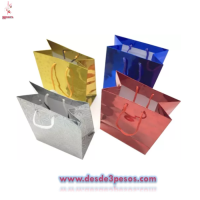 Paquete con 12 Bolsas de  Holograma GRANDE en varios colores 32 x 26 cm