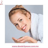 Paquete con 12 Diademas de Plastico 1cm de ancho en Color Negro 