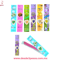 Paquete con 12 Incienso con 20 Varitas en varios sabores 