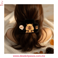 Paquete con 12 Pinzas de peluche y figuras de goma de Capibara 12 x 6 cm 