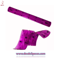 Paquete con 12 Regla Flexible Transparente en 4 colores 30 cms.