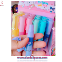 Perfume Tipo Pluma con atomizador Aromas Citricos Infantiles 14 x 2cm. Caja con 24 pza. Precio por pieza