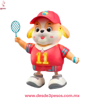 Perro Bailarin Musical con Luces LED Ocupa 3 pilas AA no incluidas 21 x 19 cm. 